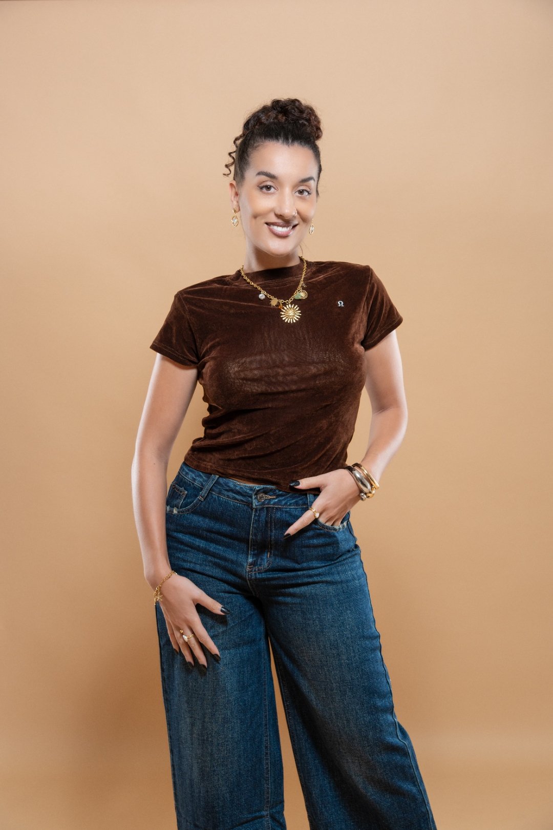 Jean Large Déchiré Bleu Foncé - Effet Usé Poches et Chevilles