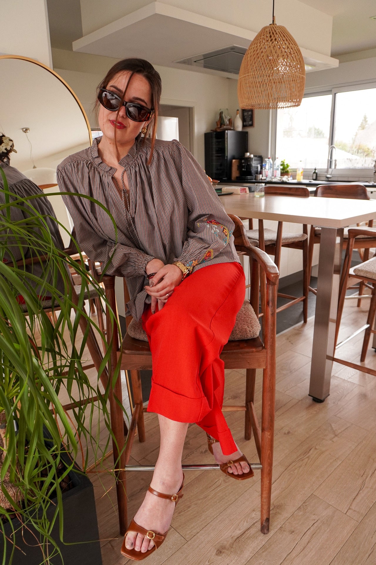 Chemise Dane Rayures Choco