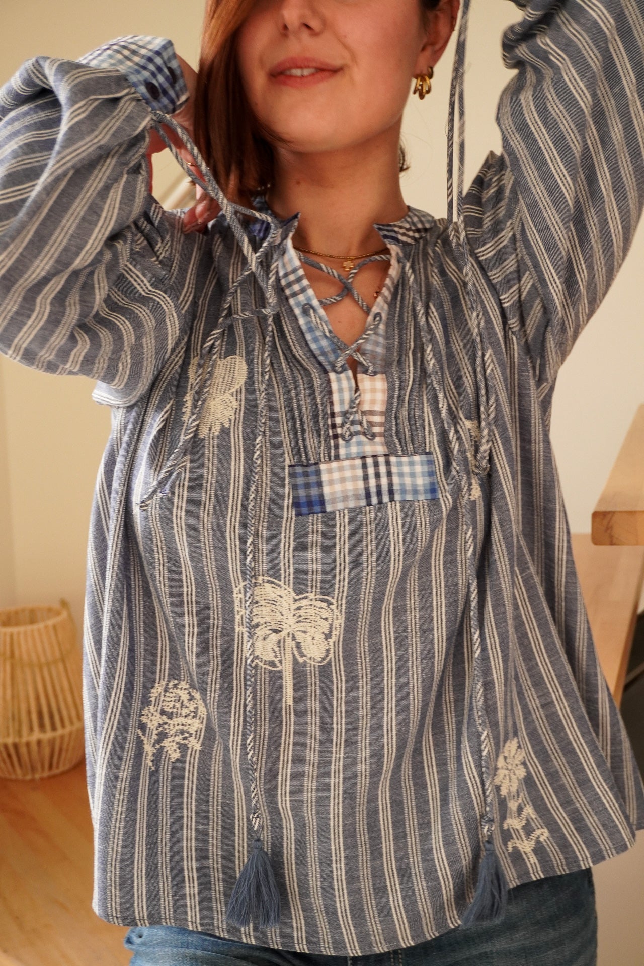 Blouse Louna Rayures Bleues