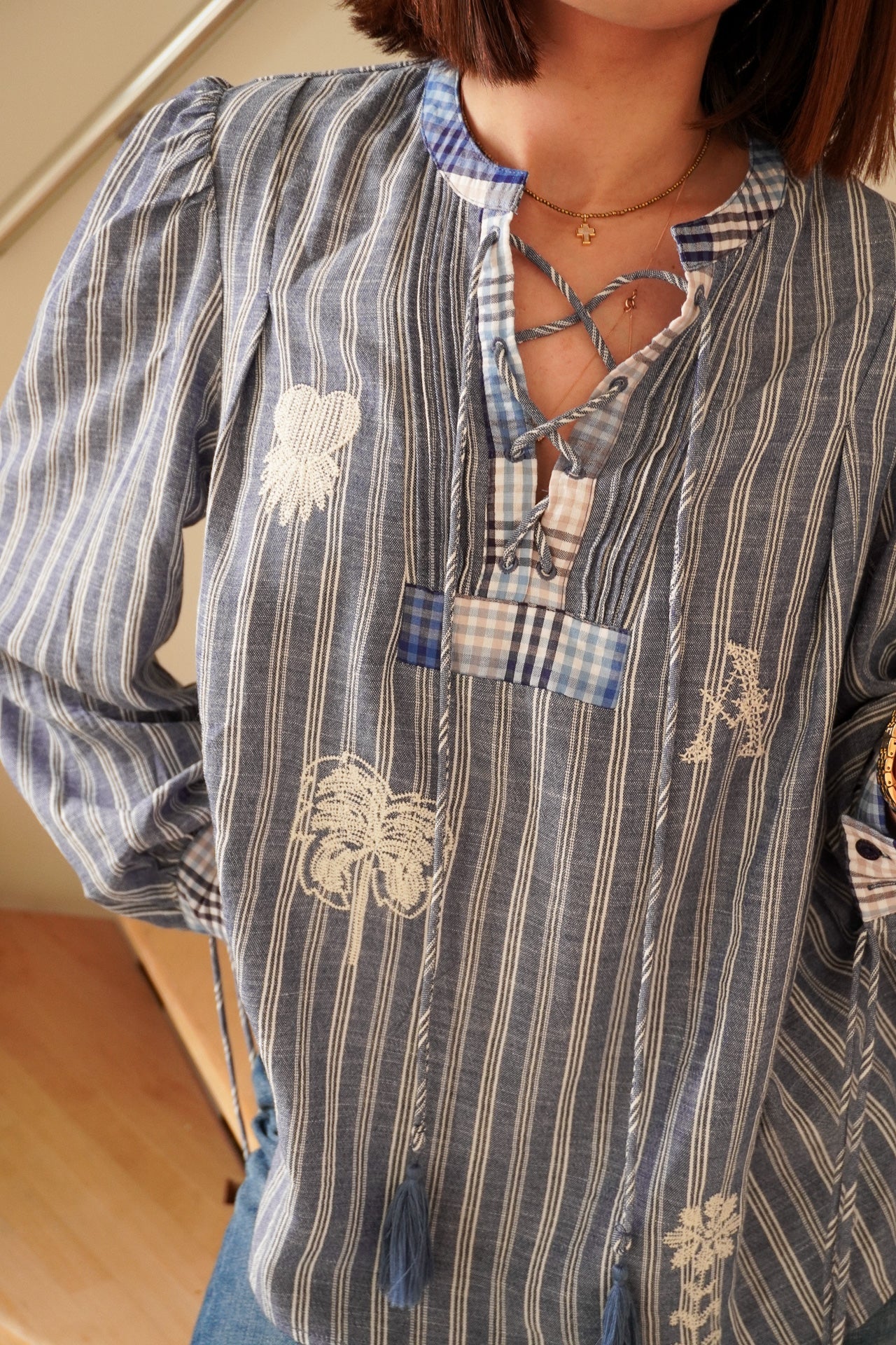 Blouse Louna Rayures Bleues