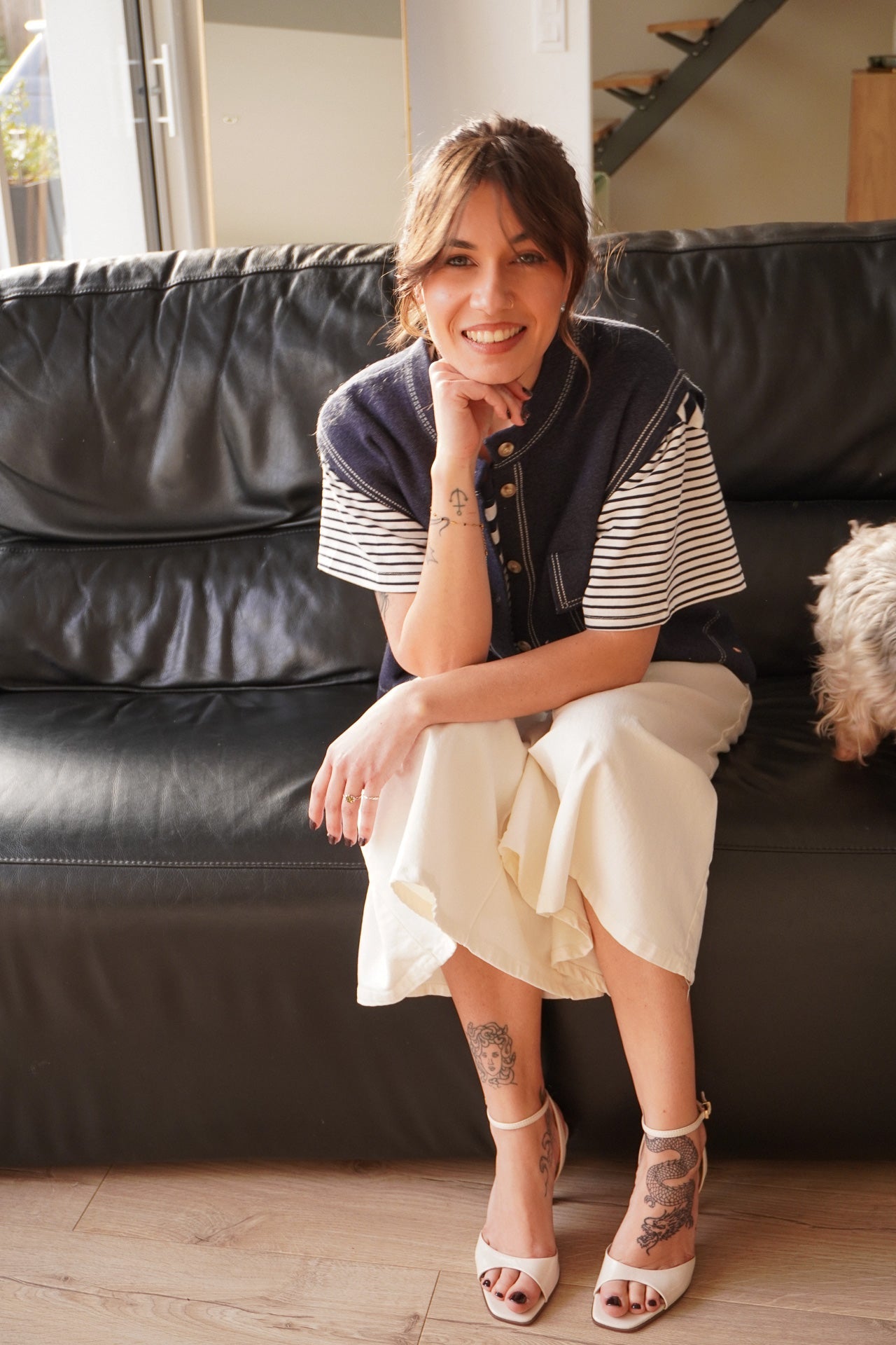 Jupe culotte Mariette Blanc