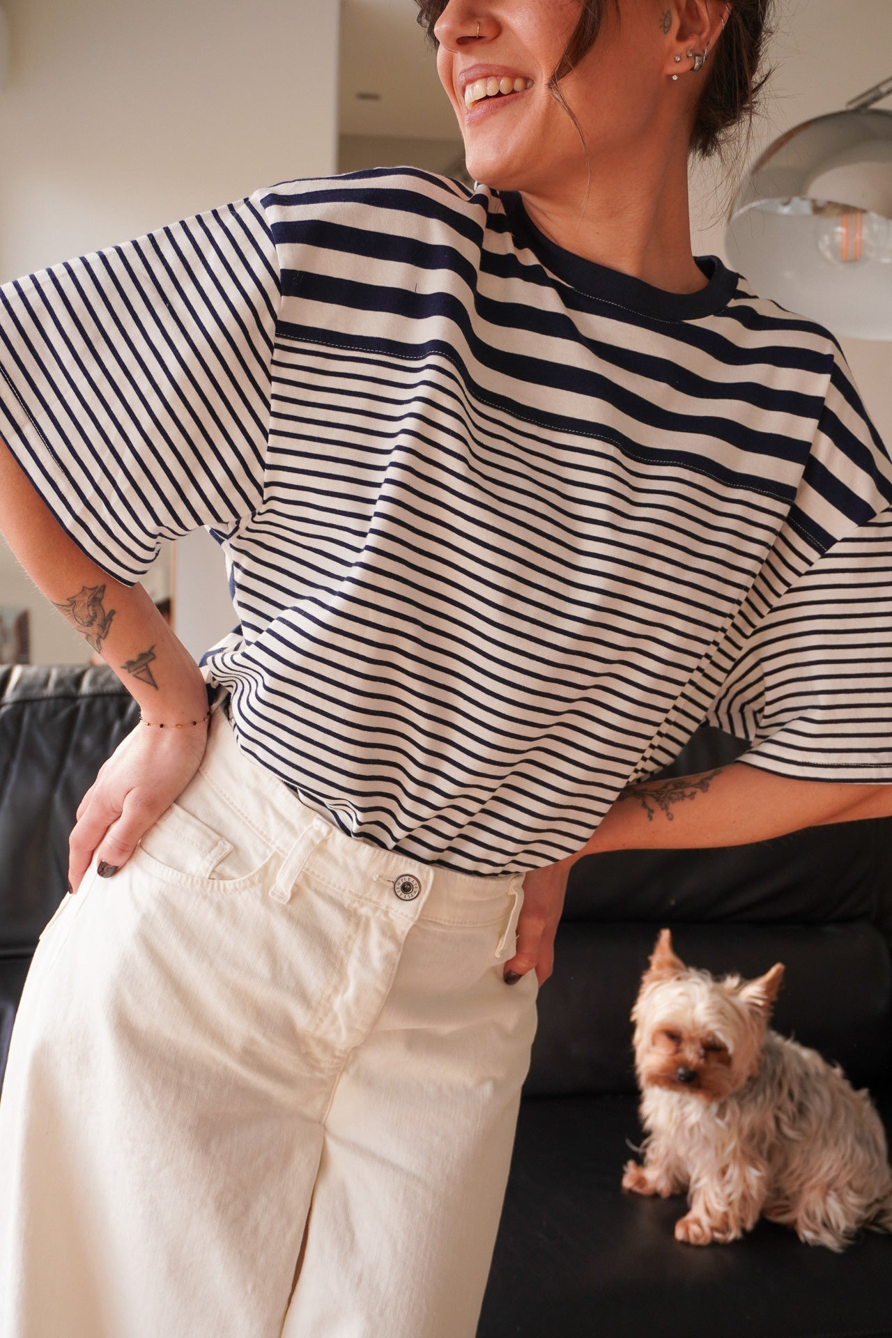 Jupe culotte Mariette Blanc